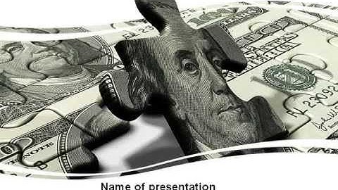 Dollar Bill PowerPoint Template by PoweredTemplate.com