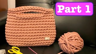 Crochet Bag 5  PART 1  Bottom  Beginner Friendly