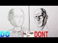 DON't VS DO :How To Draw Anime Face | Drawing Tutorial