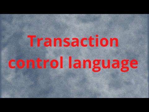 Transaction control language