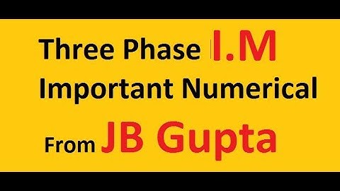 3 Phase Induction Motor !! Important MCQs part 2 !! JB GUPTA !!