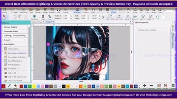 AI Embroidery Digitizing | Convert PNG TO EMBROIDERY FILE FREE | Auto Digitizing @Autodigitizing