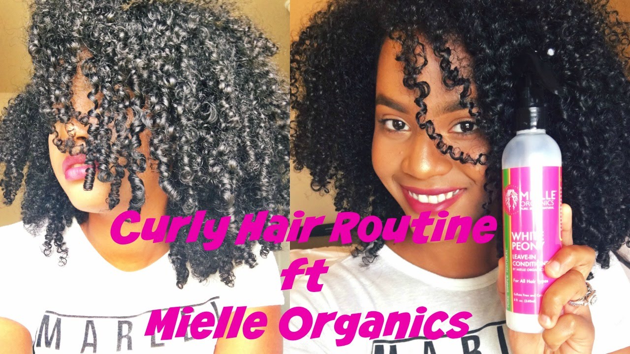 Curly Hair Routine + Review | ft. Mielle Organics - YouTube