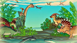 Котяткины друзья - Придумаем динозавров | Мультфильм для малышей