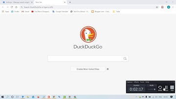 how to make duckduckgo as default google search engines
