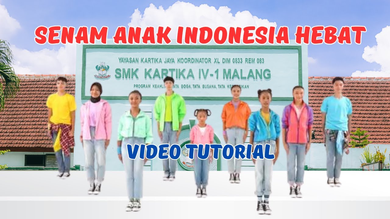 SENAM ANAK INDONESIA HEBAT | SMK KARTIKA IV-1 MALANG SIAP MELAKSANAKAN SENAM ANAK INDONESIA HEBAT