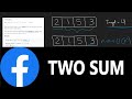 Two Sum - Leetcode 1 - HashMap - Java