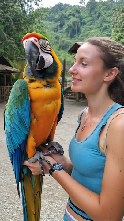 🌟 ¡Guacamaya Súper Gigante! 🦜🌴 ¡No Creerás Su Tamaño! 🤯