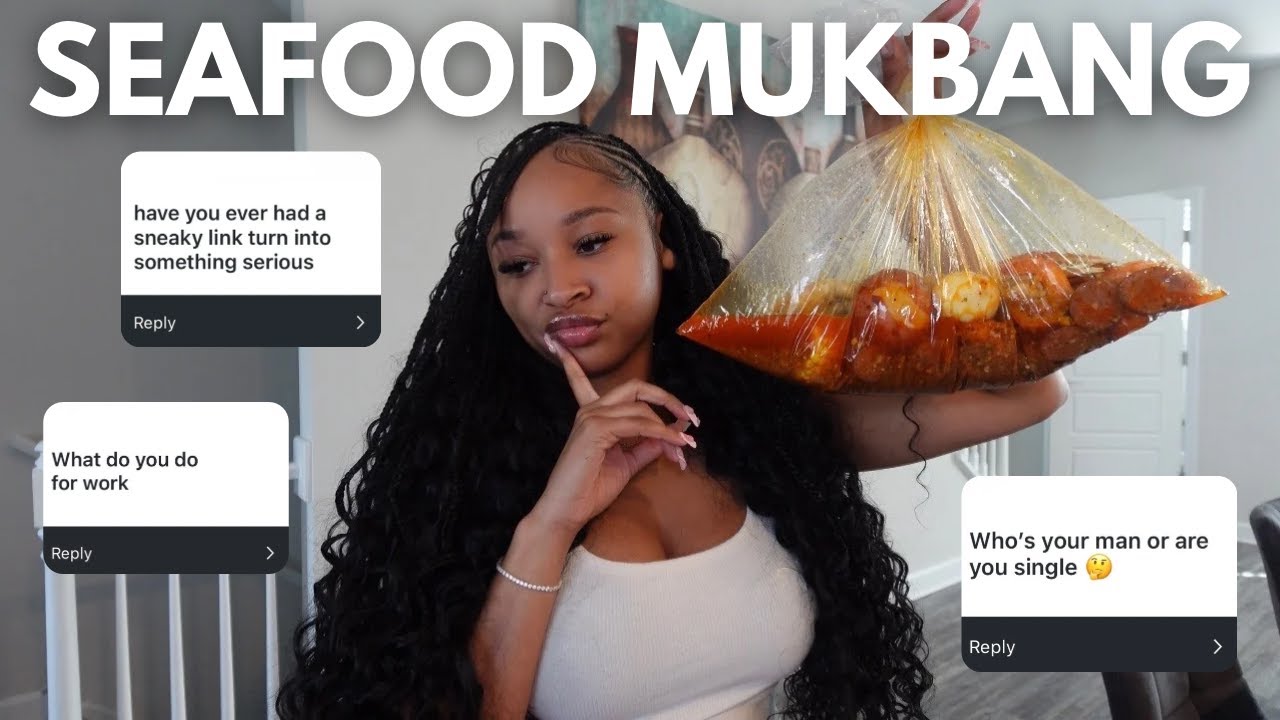 seafood mukbang + q&a .. let's get JUICY! y'all was in my business BAD + story times