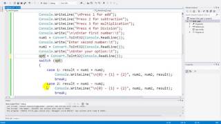 C# M107 Lecture 07 Switch