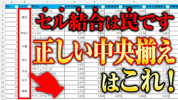 【9割が勘違い】セル結合しない方が便利です。中央揃えのやり方【エクセル講座】