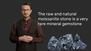 The raw Moissanite stone