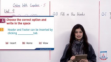Class 5 - Computer Studies - Chapter 9 - Lecture 22 - Formatting & Editing - Ex P-1 - Allied Schools