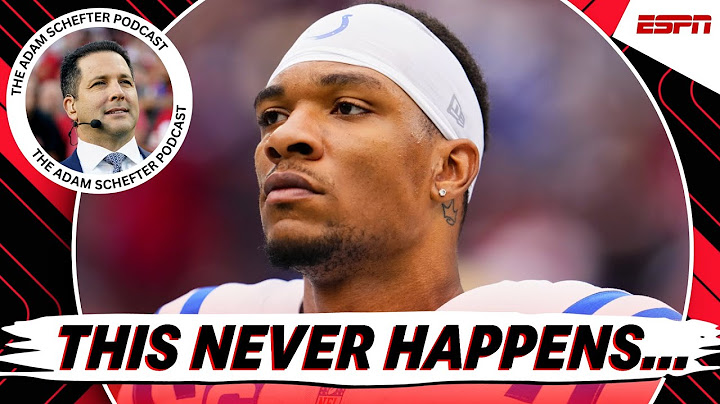 Adam Schefter reacts to Richardson BENCHED after TAPPING OUT!