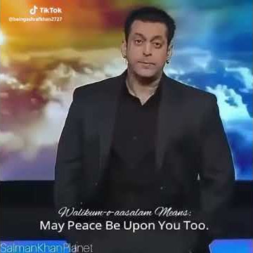 AsSalam walekum ka Matlab janiye Salman khan se
