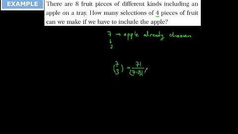 Combinations of r elements from n Lesson11 parta