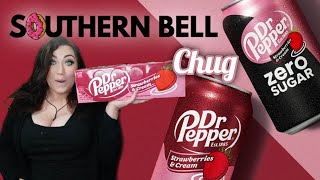 Dr Pepper Chug Of Dr Pepper Strawberries And Cream Taste Test Caution Burps