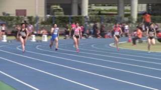 2017年5月6日日体大記録会　女子100ｍ　杉崎
