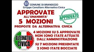 ALTERNATIVA CIVICA, IL BILANCIO DI TRE ANNI E MEZZO DI LAVORO: 7 MOZIONI