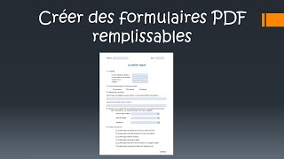 Créer des formulaires PDF remplissables screenshot 4