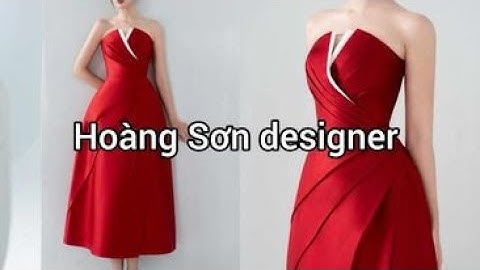 Dạy cắt may: Hướng dẫn cách cắt đầm cúp ngực xếp ly thân xòe xếp ly| Hoàng Sơn designer