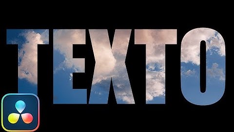 Cómo poner un VÍDEO DENTRO DE TEXTO en Davinci Resolve | Tutorial