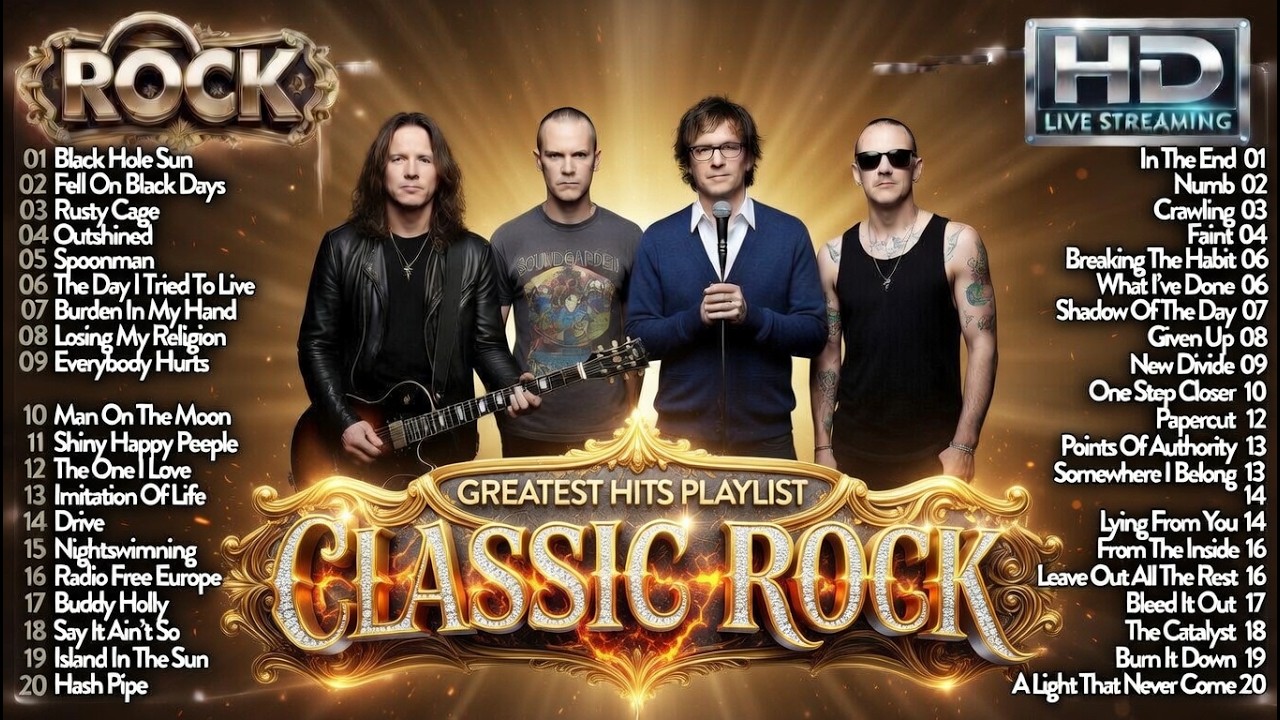 Soundgarden, R.E.M., Weezer, Linkin Park Style Vibes - 90s Hits Alternative Rock Playlist