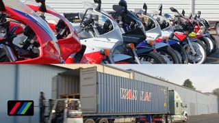 Iconic Motorbikes Unloads a MASSIVE Container of Japanese Motorcycle Imports!