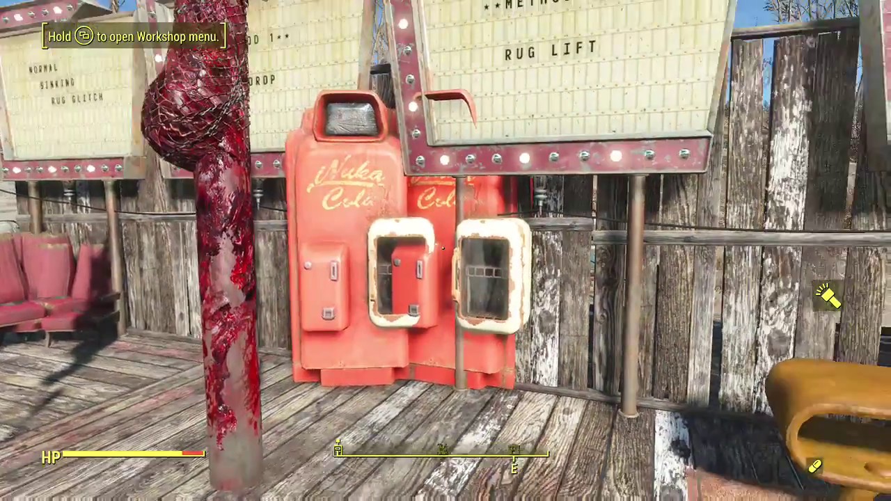 FALLOUT 4 No More Sinking Items. Three No Sink Rug Glitch Techniques.