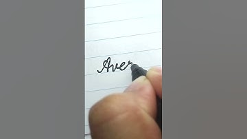 Avery - Beautiful name in Cursive writing | Cursive writing for beginners | #shorts