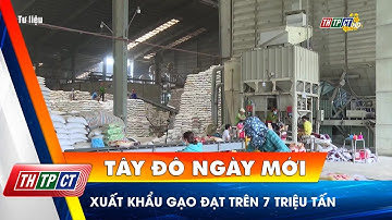 Xuất khẩu gạo đạt trên 7 triệu tấn | Cần Thơ TV