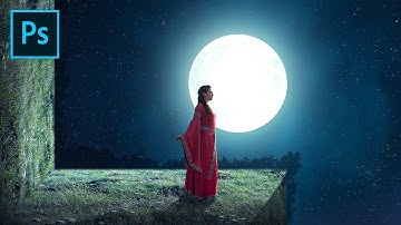 Find The Moon V2 - Photoshop Tutorial Compositing & Dreamy Manipulation