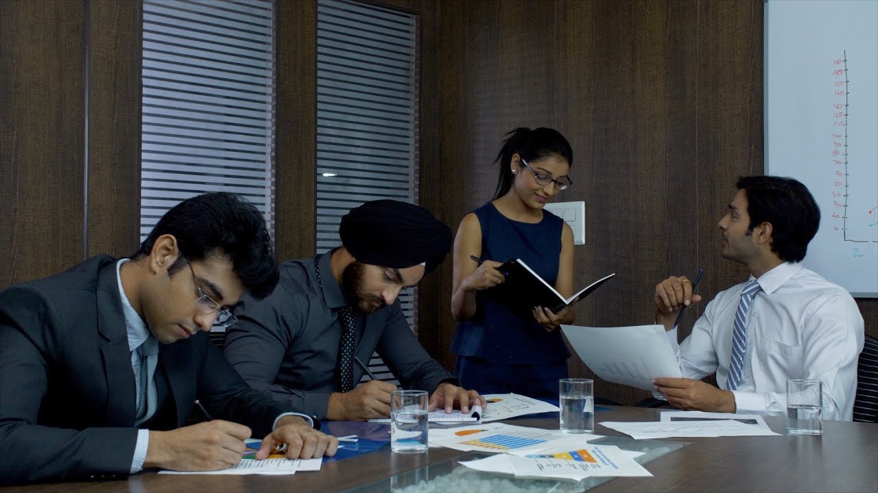 Indian Manager Having A Discussion On Sales Target And Introdu Indian Manager Having A Discussion On Sales Target And Introdu