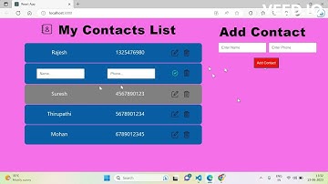 Contact-list || Coding Ninjas || React Skill Test