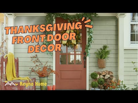 Video: Thanksgiving Front Door Decor Best Fall Front Door Decorations