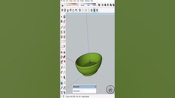 bowl in #sketchup #sketchuptutorial #ytshorts #shorts