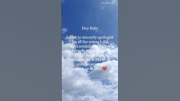 Heartfelt Apology message #shortsfeed #love #shortsvideo #shortsyoutube #apology