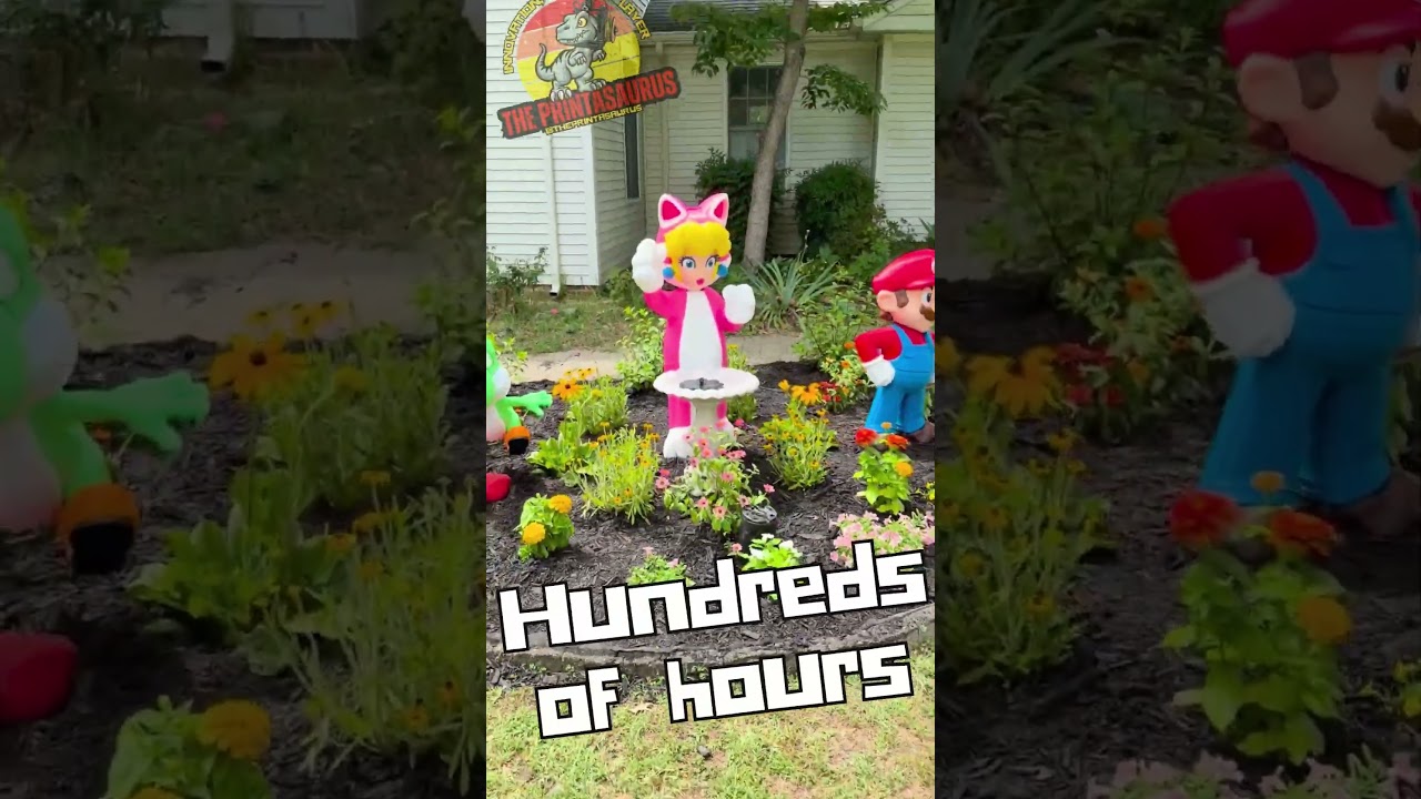 I 3D Printed a Giant Super Mario Garden... 🍄