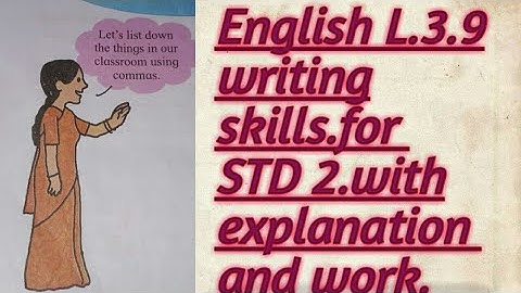 #english# L No.3.9 writing skills for STD 2. Easy explanation with notebook work.#onlinestudies#