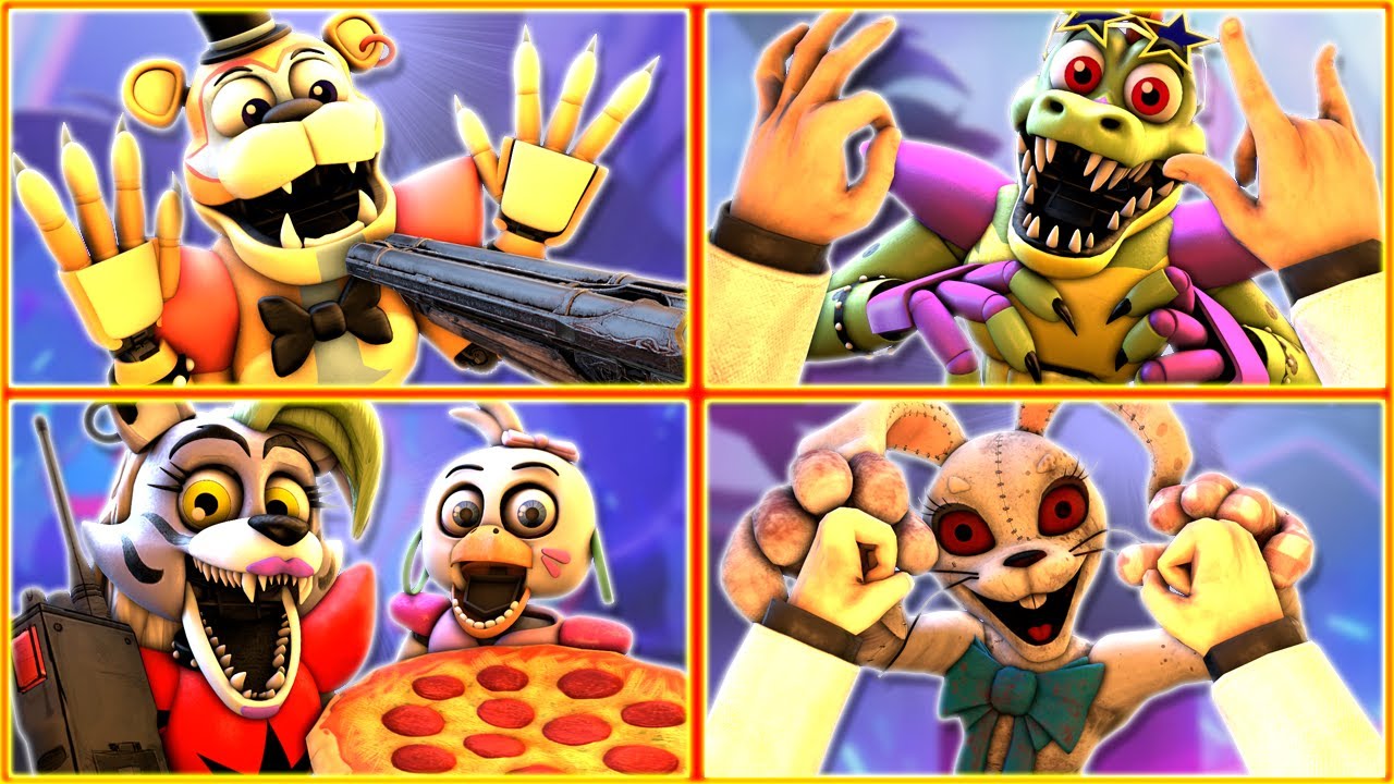  FnaF SFM Cheating In FIve Nights At Freddy s Security Breach GLAMROCK 