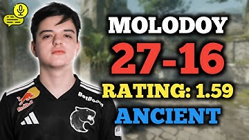 MOLODOY (27-16) RT: 1.59 | EU FACEIT (ANCIENT) +VOICE | CS2 POV