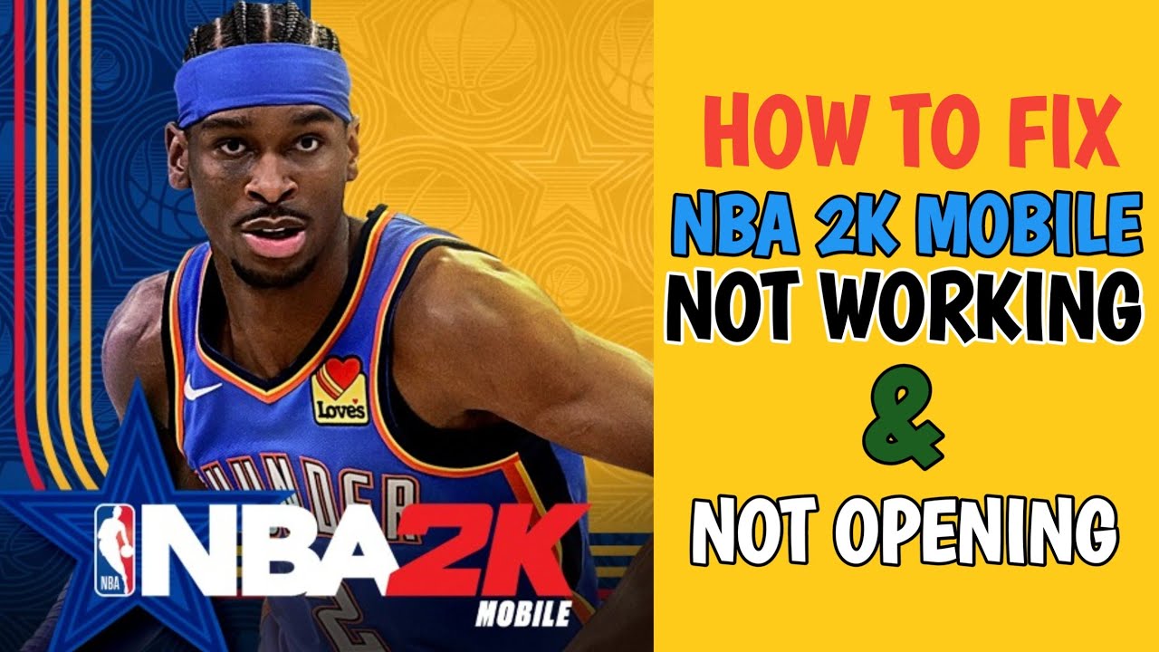 How To Fix NBA 2k Mobile Not Working (Not Opening) Problem | NBA 2k Not ...