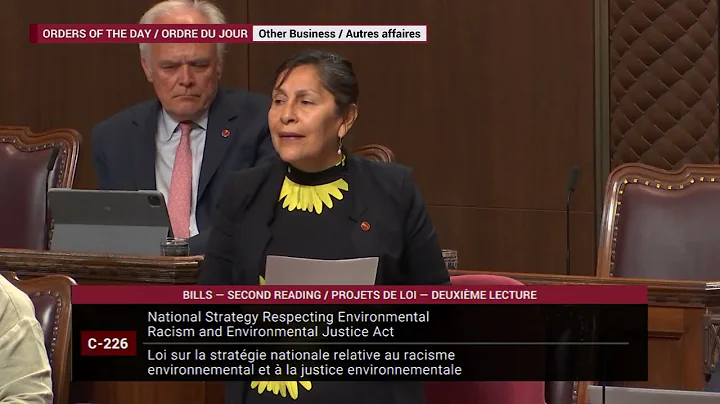 Speech - Bill C-226, environmental racism | Discours - projet de loi C-226, racisme environnemental