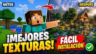 🎨 Mejora Minecraft con Texture Packs GRATIS | Tutorial Paso a Paso