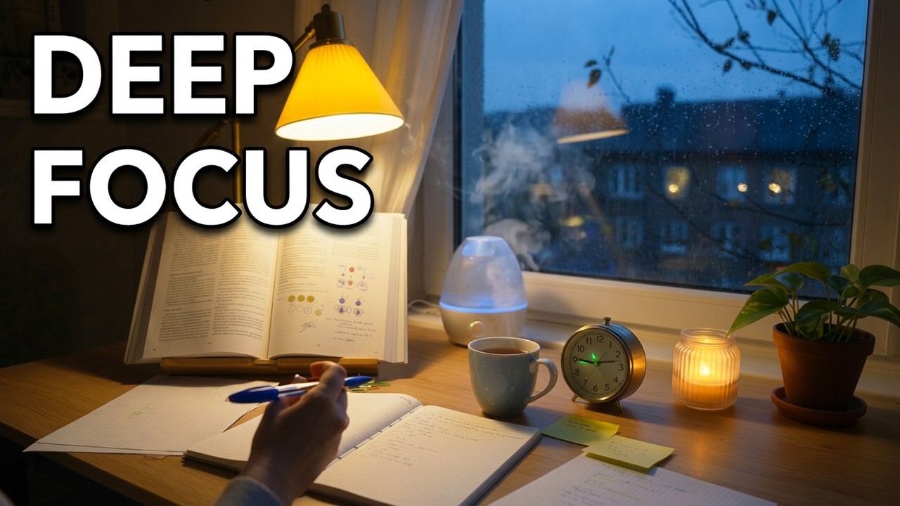 Peaceful Study Desk at Dusk 🌆 | Relaxing Ambient Video for Focus & Calm ...