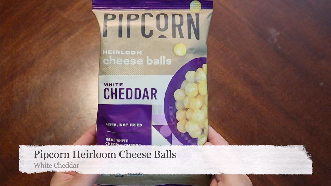 Mid Week Snack Pipcorn Heirloom Cheese Balls White Cheddar YouTube