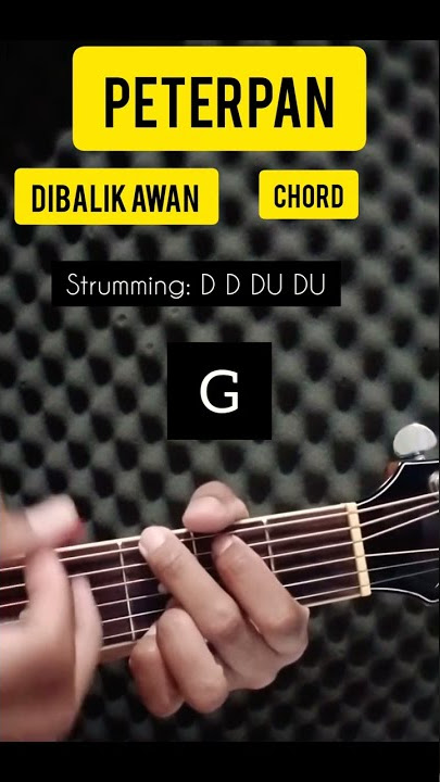 kunci gitar dibalik Awan mudah #shorts