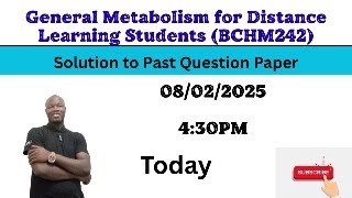 Metabolism | Solution to Past Question Paper #metabolism