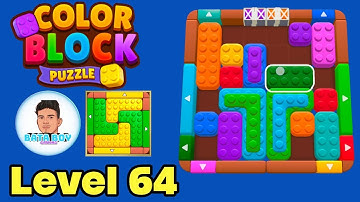 Color block puzzle 3d jam level 64 solution walkthrough 