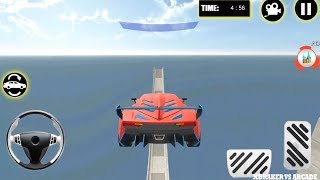 Extreme City GT Racing Car Stunts: Red Sport Car GT Driving Levels 11 to 14 - Android Gameplay HD screenshot 5